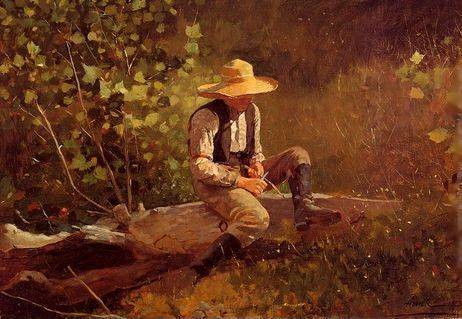 ARTCANVAS The Whittling outlet Boy 1873 by Winslow Homer Canvas Art Print